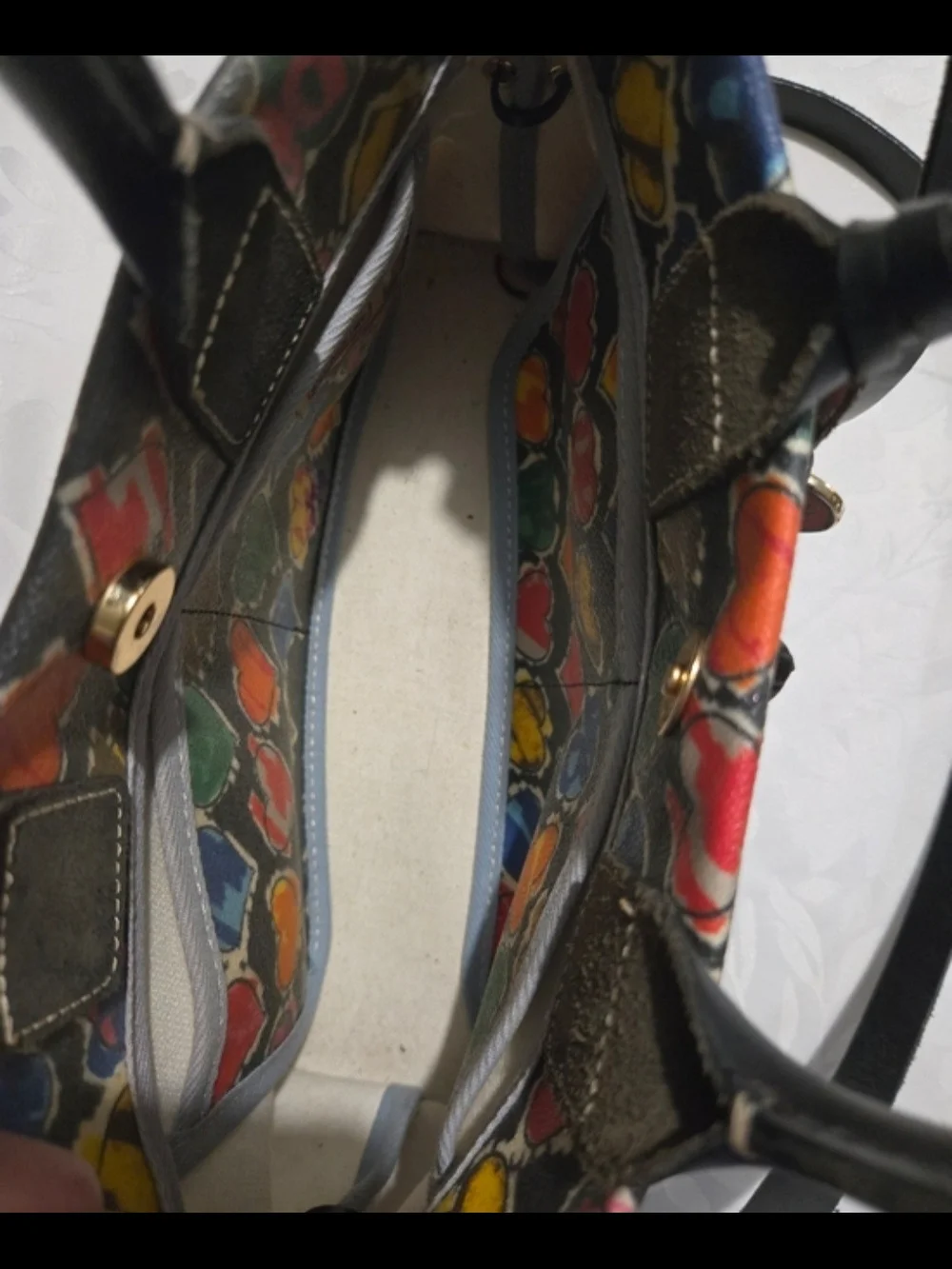 Vintage Dooney & Bourke Y2K Crayon Hearts Satchel